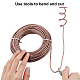BENECREAT 82 Feet 9 Gauge(3mm) Jewelry Craft Wire Aluminum Wire Bendable Metal Sculpting Wire for Bonsai Trees AW-BC0003-16A-15-3