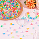 SUNNYCLUE 540Pcs 9 Colors Transparent & Luminous Plastic Beads KY-SC0001-85-5
