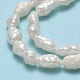 Hebras de perlas de agua dulce cultivadas naturales PEAR-J006-07A-4