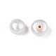 Perle di perle d'acqua dolce coltivate naturali semiforate PEAR-N020-02A-3