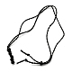 調節可能な編組ワックス ポリエステル コード マクラメ ポーチ ネックレスの作成  交換可能な石  黒の宝石ビーズで  ミックスカラー  84cm  ポーチ：35mm  3個/セット NJEW-TAC0008-02-2