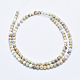 Fili di perle di diaspro imperiale naturale G-A175C-4mm-01-2