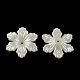 6-Blütenblatt-Blume abs Kunststoffimitatperlenperlenkappen OACR-R016-20-1