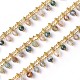 Chaînes de perles d'agate facettée naturelle teintée à la main CHC-P007-B04-3