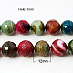Natural Striped Agate/Banded Agate Beads Strands G-A063-12mm-1-1