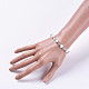 Bracelets stretch avec perles en verre BJEW-JB04757-02-3
