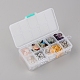 Brins de perles de pierre mélangées naturelles bricolage et perles acryliques rondes de placage DIY-FS0001-16-6