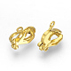 Brass Clip-on Earring Findings KK-R071-11G-1