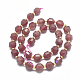 Chapelets de perles aux fraises en quartz naturel G-K303-A04-10mm-2
