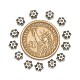Tibetische Perlen Kappen & Kegel Perlen X-AA188-AS-NR-3