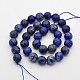 Faceted Round Natural Lapis Lazuli Beads Strands G-E302-081-12mm-2