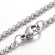 304 Stainless Steel Rolo Chain Necklaces NJEW-JN01228-03-1