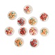 40 pièces 4 couleurs en plastique pvc avec cabochons en pâte polymère KY-CJ0001-43-1