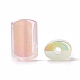 UV Plating Rainbow Iridescent Luminous Acrylic Beads OACR-E010-09-3