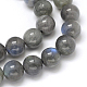 Chapelets de perles rondes en labradorite naturelle G-O087-05-10mm-2
