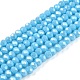 Chapelets de perles en verre électroplaqué&nbsp;EGLA-A044-P2mm-A08-1