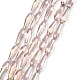 Electroplate Glass Beads Strands X-EGLA-L015-HP-B07-1