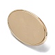 (見切り品不良：傷あり) 亜鉛合金製バッグ飾り金具  空白タグのスタンプ  鉄パッキン付  オーバル  ミックスカラー  2.4x4x0.25~1.6cm FIND-XCP0002-70-2