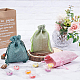 BENECREAT 24 PCS 12 Color Burlap Bags with Drawstring Gift Bags Jewelry Pouch for Wedding Party and DIY Craft ABAG-BC0001-15-5