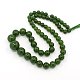 Chapelets de perles de jade naturel G-D397-03-2