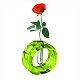花瓶シリコンモールド  植物繁殖水耕植物用  レジン型  エポキシ樹脂製造  オーバル  ホワイト  142x140x39mm DIY-K040-01-2