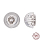 925 tuerca para pendientes de plata de ley chapada en rodio antideslustre&nbsp;STER-E062-01P-6