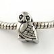 Vintage Owl 316 Stainless Steel European Beads STAS-R082-AA052-1