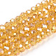 Electroplate Glass Beads Strands EGLA-R048-3mm-35-1