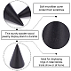 FINGERINSPIRE 12 Pcs Wooden Cone Ring Holders 6 Different Size Finger Ring Display Stands Black Ring Cone Organizer Holders DIY Craft Wooden Cone Jewelry Display Storage RDIS-FG0001-17-4