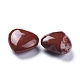 Натуральный красный радужный яшма сердце пальмовый камень G-K416-04D-2