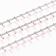 Handgefertigte Perlenkette aus Messing CHC-G011-07P-06-2