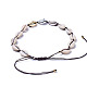 Colliers de perles de cauris ajustables NJEW-JN02392-4