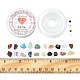 Kit per la creazione di braccialetti elasticizzati con pietre preziose fai da te DIY-FS0003-64-6