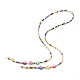 Perles de rocaille de verre chaînes de lunettes AJEW-EH00383-02-1