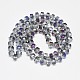 Chapelets de perles en verre électroplaqué EGLA-Q083-8mm-D07-2