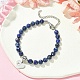 Lapis naturelles bracelets de perles lazuli BJEW-JB09886-01-2