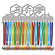 CREATCABIN Triathlon Medal Hanger Display Medal Holder Rack Run Swim Bike Sports Metal Hanging Athlete Awards Iron Wall Mount Decor with 20 Hooks for Competition Ribbon Medals Silver 15.7x5.9Inch ODIS-WH0037-201-1