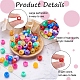 Cheriswelry 400Pcs 8 Colors Resin Large Hole Beads RESI-CW0001-12-4
