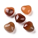 Piedra de amor de corazón de ágata roja natural G-P486-02B-1