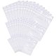 Pandahall elite 300 pz sacchetti con zip rettangolari trasparenti con set di blocchi bianchi OPP-PH0001-04-1