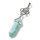 Natural & Synthetic Gemstone Pendant G-J393-HP-3