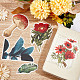 CRASPIRE 2Bags Self-Adhesive Washi Paper Stickers DIY-CP0007-24-6