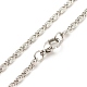 304 ожерелье из цепей lumachina из нержавеющей стали для женщин NJEW-JN03892-03-4
