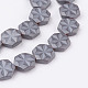 Chapelets de perles en hématite synthétique sans magnétiques G-P341-13F-8x3mm-1