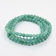 108 perles mala bijoux bouddhiste amazonite naturelle ronde perles colliers de prière élastiques NJEW-E017-05-1