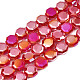 Electroplate opaco colore solido perle di vetro fili EGLA-N002-27-B01-1