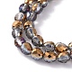 Chapelets de perles en verre électroplaqué EGLA-L018-A-HP02-6