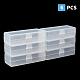 Boîte en plastique pp. rectangle CON-WH0074-43-4