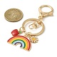 Teachers' Day Rainbow Alloy Enamel Keychains KEYC-TA00024-03-3