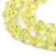 Chapelets de perles en verre électroplaqué GLAA-Q099-E01-04-3